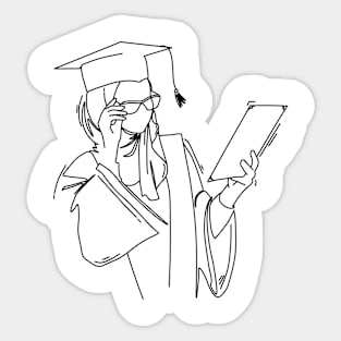 graduation party Sticker